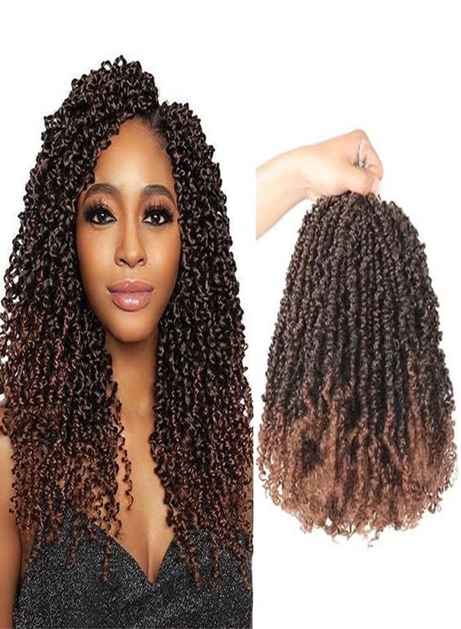 Datanala Yanky Twists Crochet Braiding Hair 12 Inch 9 Packs Crochet Hair with Curls Micro Spring Twists Crochet Hair Pre-looped Curly Crochet Braids Hair Extensions for Women (T30#, 12inch) - Image 1