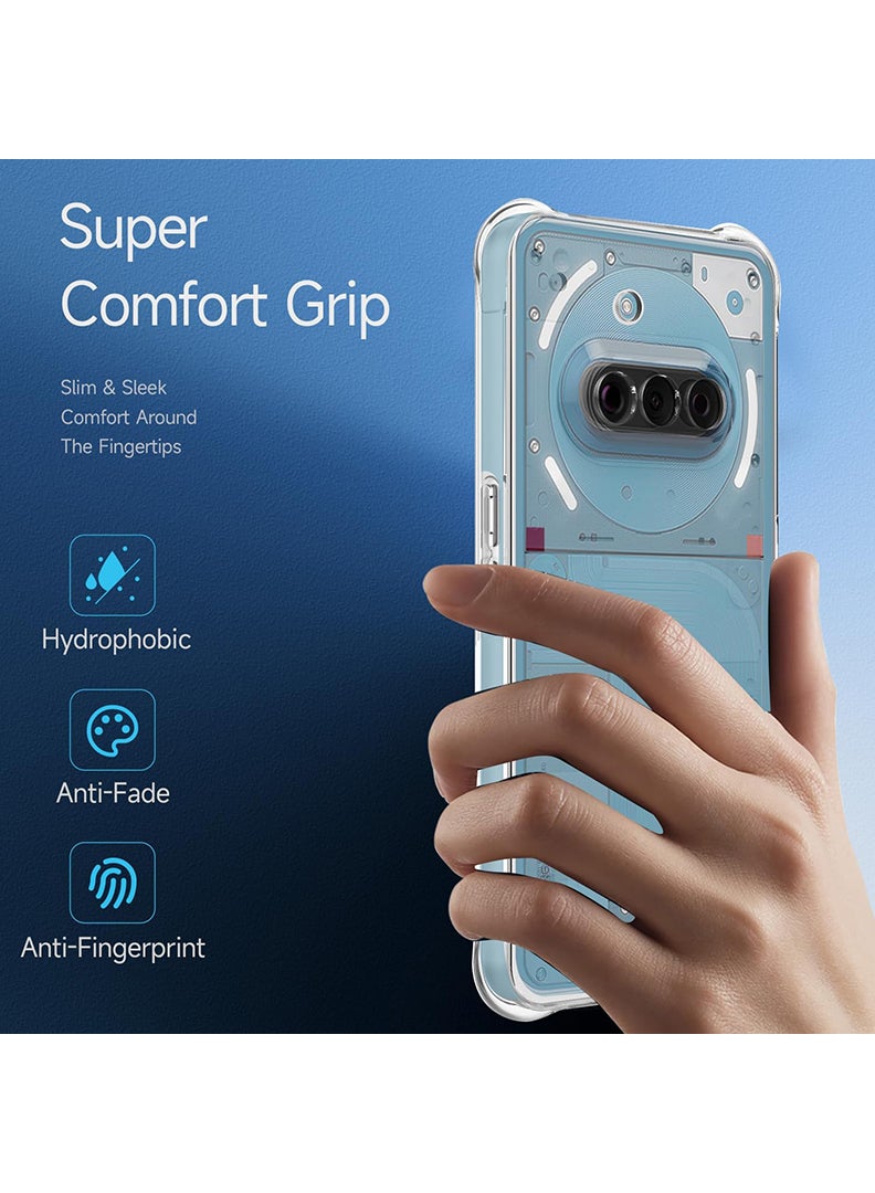 رفع القضية حافظة شفافة من Nothing Phone 3a 2025، غطاء هاتف خلوي من مادة TPU ممتص للصدمات مع زوايا معززة، حافظة واقية ناعمة ومرنة وواضحة للغاية - Image 4