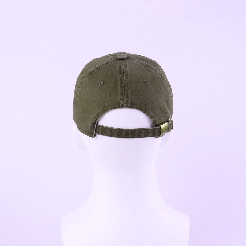 LANGZHEN Unisex Vintage Washed Distressed Cotton Adjustable Solid Dad Hat,Washed Classic Baseball Cap for Men Women(Army Green) - Image 5
