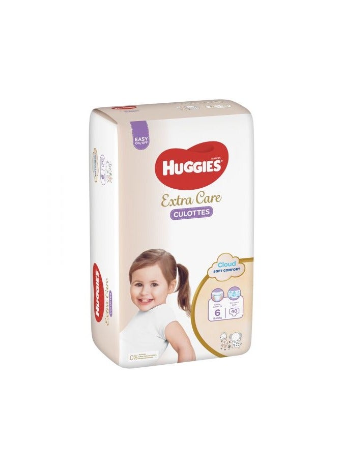 HUGGIES Extra Care Diapers 40 Diapers Size 6