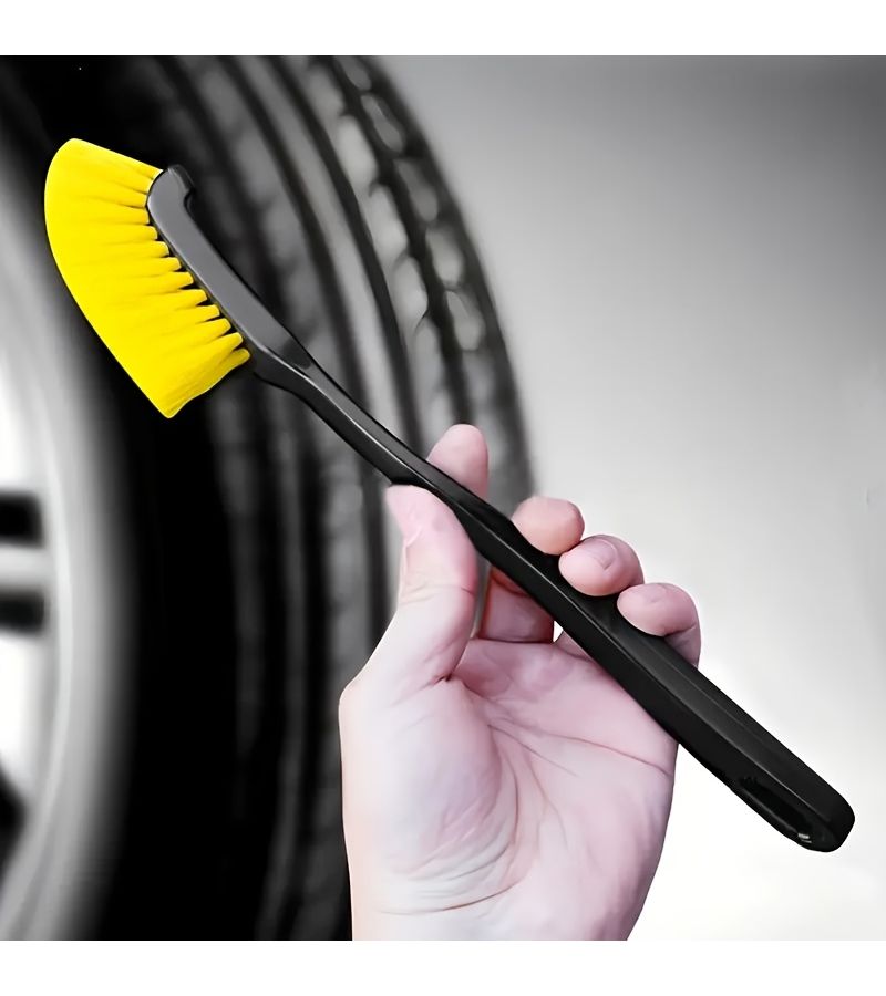 Long Handle Soft Bristle Hub Brush for Wheel Cleaning Durable High Quality Bristles Ergonomic Non Slip Grip for SUV Truck and Sedan Deep Cleaning Stubborn Stain Removal Tool - Image 5