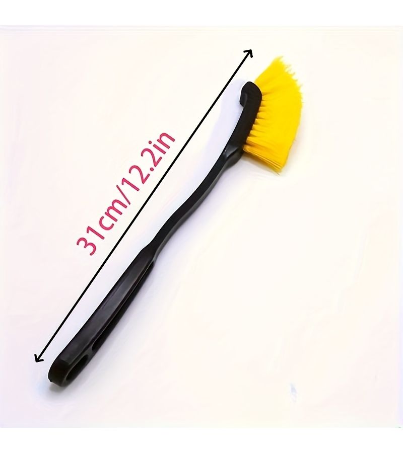 Long Handle Soft Bristle Hub Brush for Wheel Cleaning Durable High Quality Bristles Ergonomic Non Slip Grip for SUV Truck and Sedan Deep Cleaning Stubborn Stain Removal Tool - Image 3