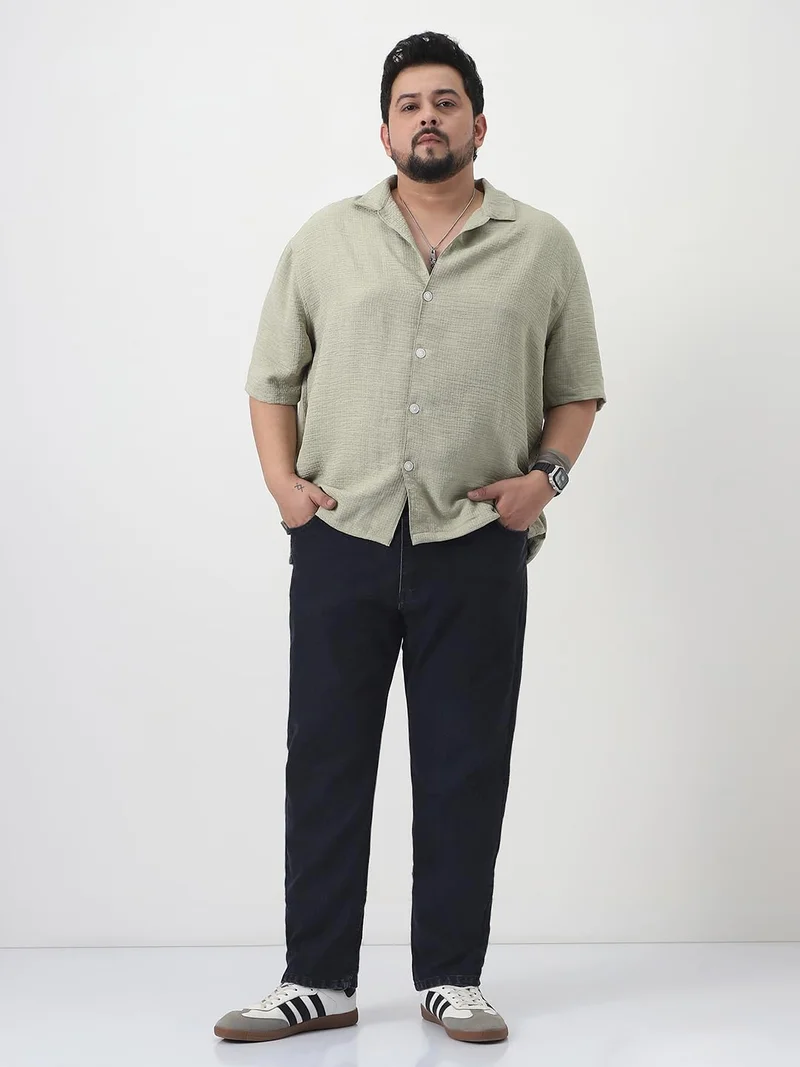 Urbano Fashion  Urbano Plus Men's Black Slim Fit Washed Denim Jeans Stretchable for Men | Best Price UAE