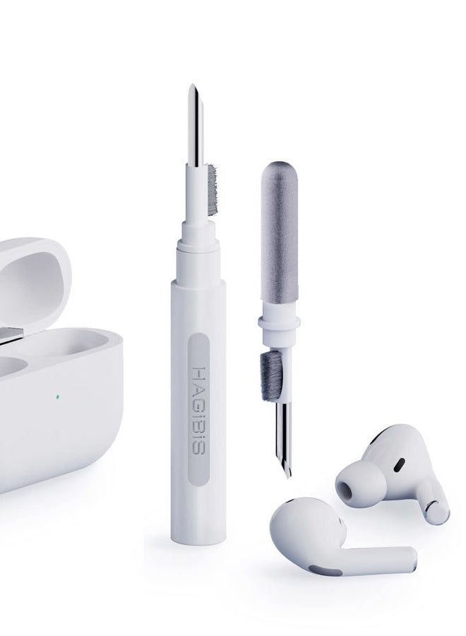 CYNOVA Cleaning Kits for Airpods Pro 1 2 3 Multi-Function Cleaner Pen Soft Brush for Bluetooth Earphones Case Cleaning Tools for iPhone 16 15 Pro Max Lego Camera Lens (White)  - Image 1