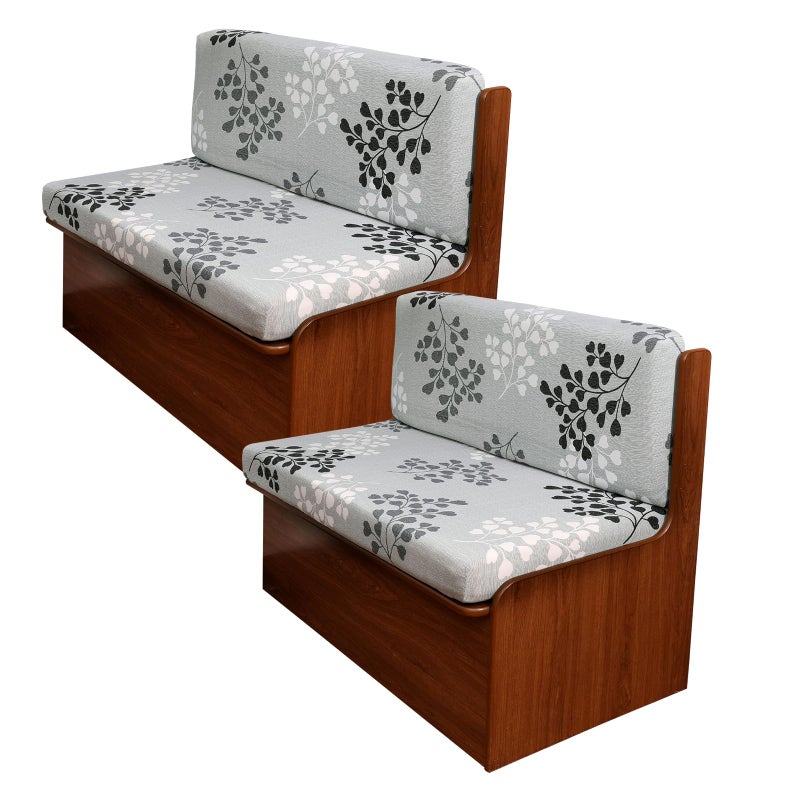 KRFOONN RV Dinette Cushion Covers Stretch Camper Cushions Cover Replacement Couch Cushion Slipcovers Washable Loveseat Slipcovers for Travel Trailer Couch (2 Backrest Cover & 2 Bench Cover, 01) - Image 1
