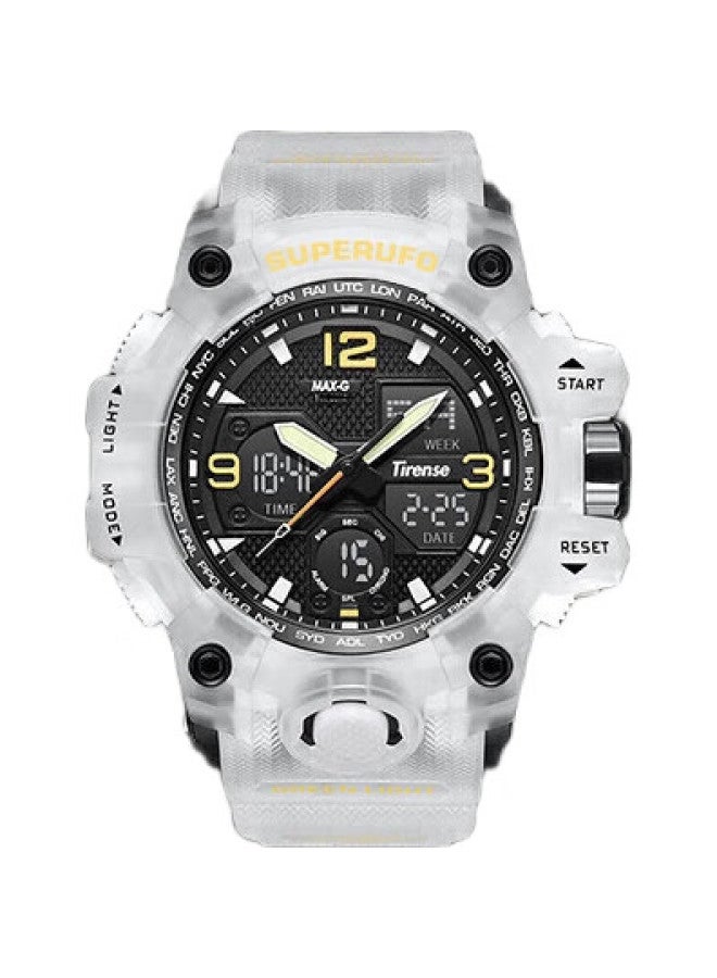 MAX-G ساعة رياضية متعددة الوظائف للرجال، ساعة رقمية مضيئة مقاومة للماء ذات عرض مزدوج للشباب وطلاب المدارس المتوسطة والثانوية، الأولاد - Image 3