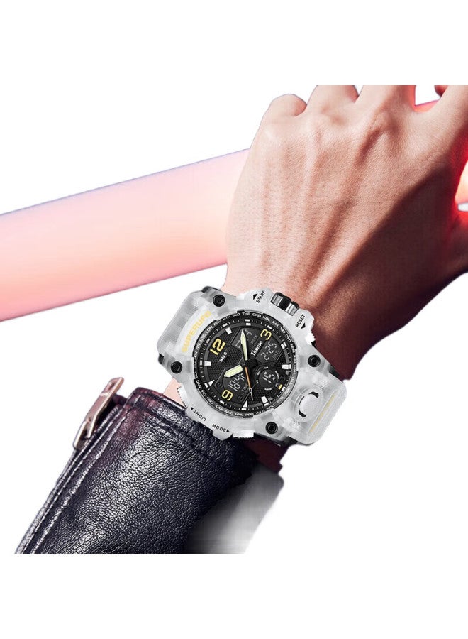 MAX-G ساعة رياضية متعددة الوظائف للرجال، ساعة رقمية مضيئة مقاومة للماء ذات عرض مزدوج للشباب وطلاب المدارس المتوسطة والثانوية، الأولاد - Image 1