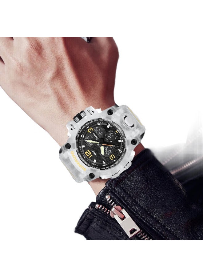 MAX-G ساعة رياضية متعددة الوظائف للرجال، ساعة رقمية مضيئة مقاومة للماء ذات عرض مزدوج للشباب وطلاب المدارس المتوسطة والثانوية، الأولاد - Image 2