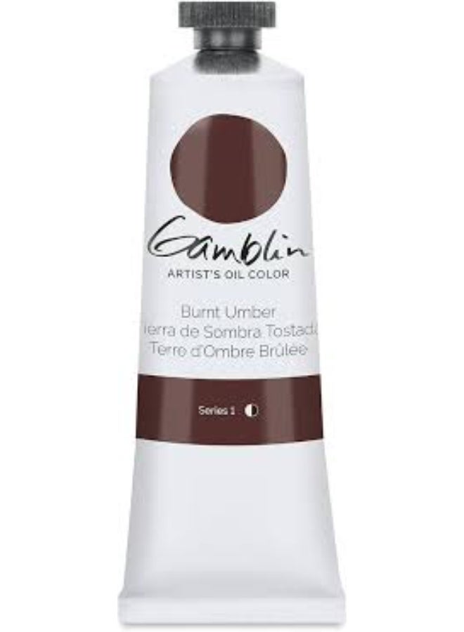 GAMBLIN Artist Color Burnt Umber - 37ML - Image 1