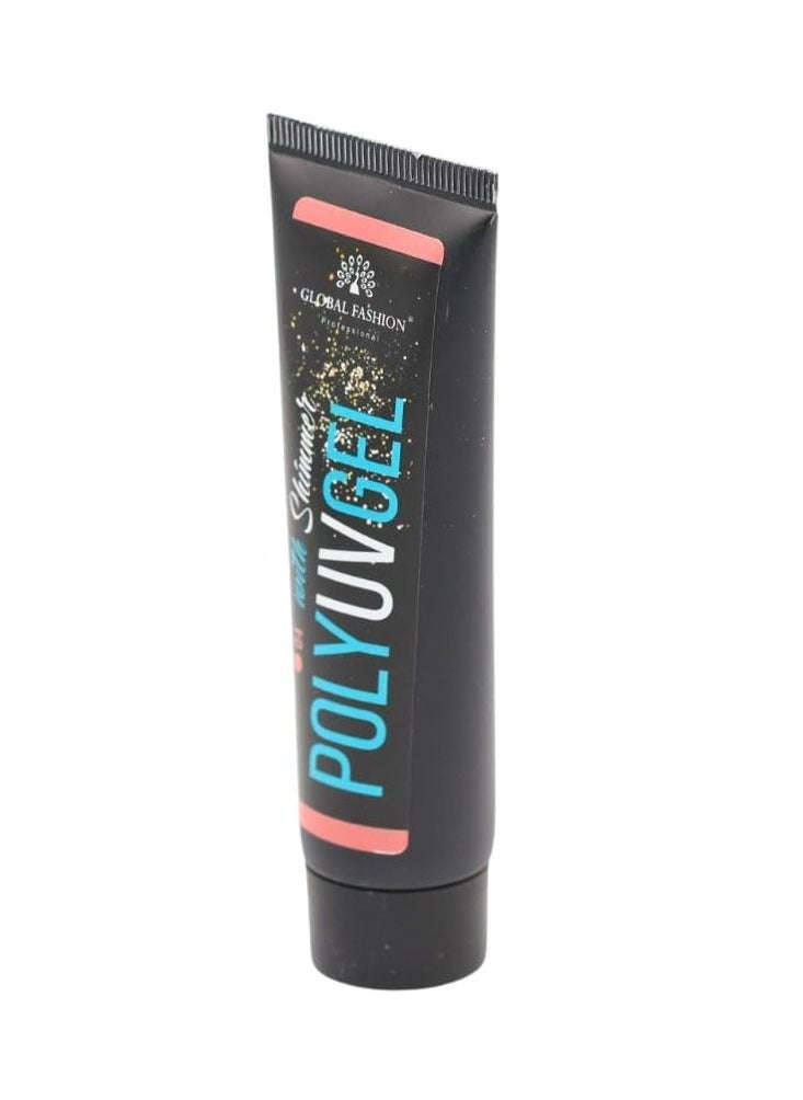 GLOBAL FASHION Global Fashion Professional Poly UV Gel with Shimmer: Long-Lasting, Salon-Quality Nails in Stunning Colors | (04)  - Image 4