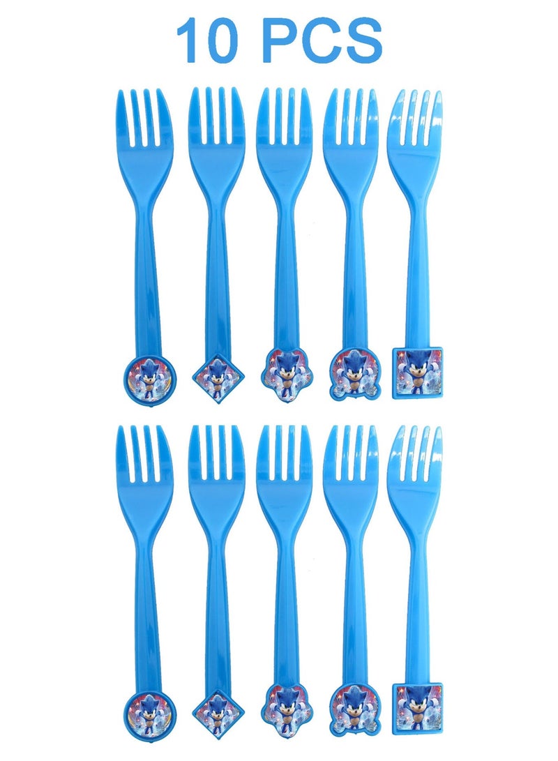 Party Birthday Party Supplies Set - Plates, Napkins, Forks, Spoons & Party Favors - Image 3