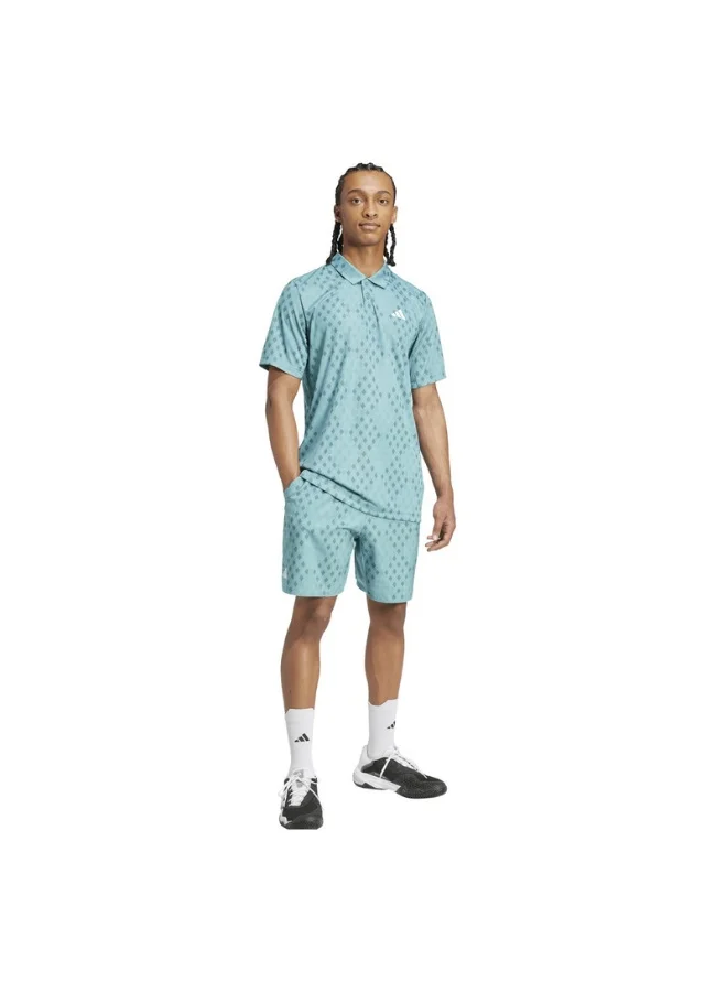Adidas Adidas Club Graph Polo Turquoise Polo Shirt (Short Sleeve) Polo Shirts For Men