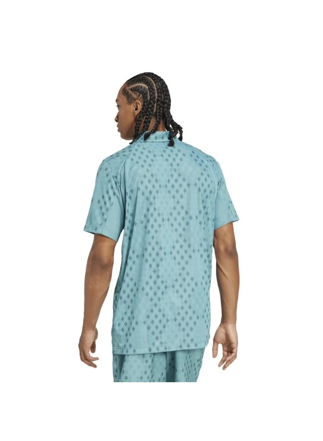 Adidas Adidas Club Graph Polo Turquoise Polo Shirt (Short Sleeve) Polo Shirts For Men