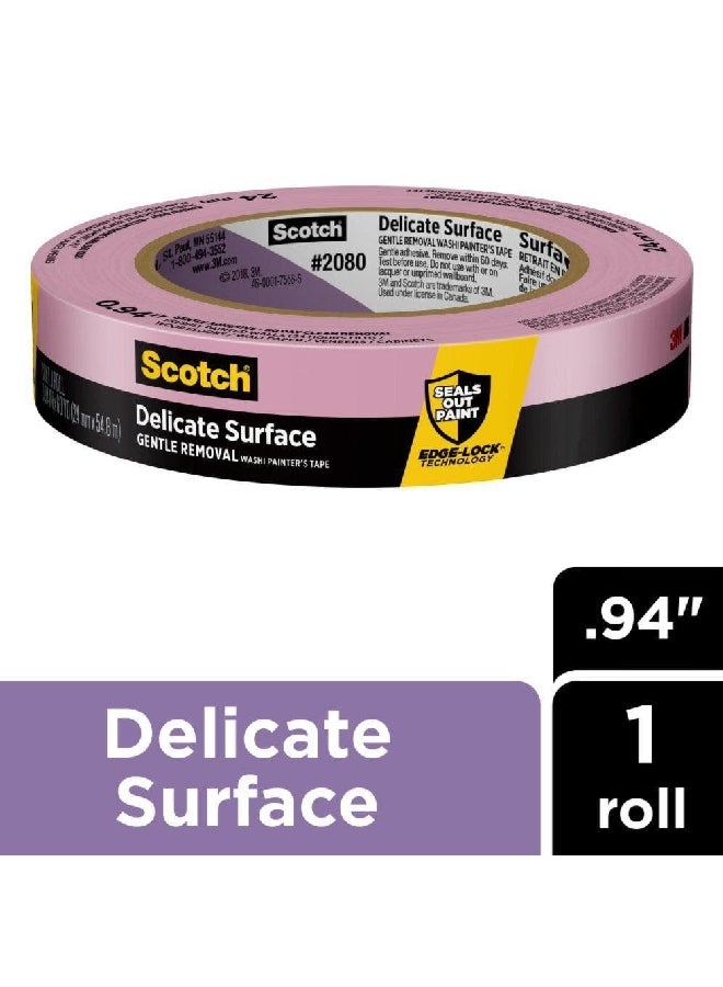 Scotch  Delicate Surface Painter's Tape with Edge-Lock Purple 0.94inch x 60yds 2080-24EC  - Image 2