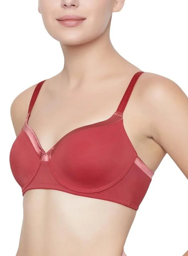 Triumph Triumph Women's Polyamide Wire Free Casual T-Shirt Bra (110I615_Brown)
