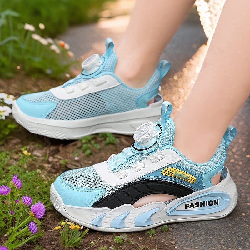 Children'S Frame Shoes Style Breathable Mesh Sports Shoes For Boys And Girls Baotou Sandals Comfortable Casual Trendy Children'S Shoes - Image 2