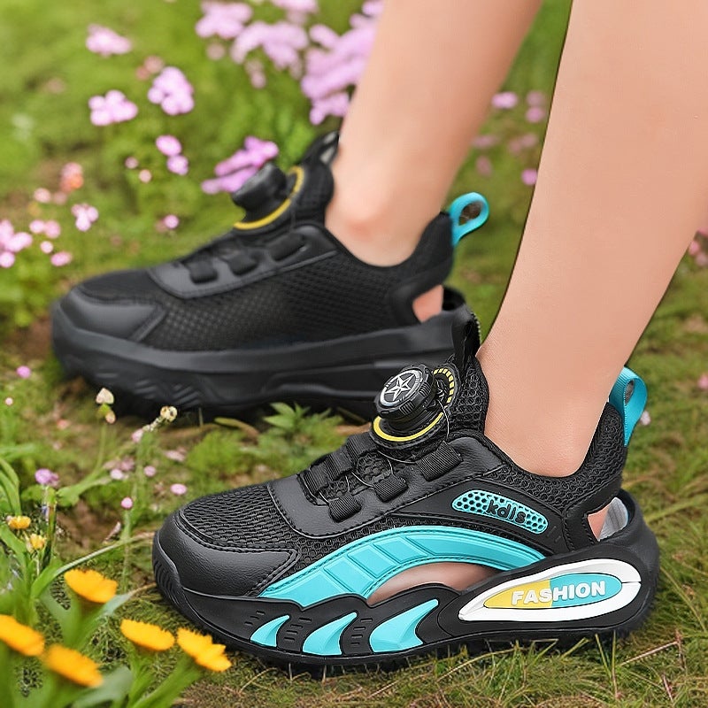 Children'S Frame Shoes Style Breathable Mesh Sports Shoes For Boys And Girls Baotou Sandals Comfortable Casual Trendy Children'S Shoes - Image 5