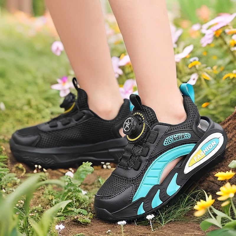 Children'S Frame Shoes Style Breathable Mesh Sports Shoes For Boys And Girls Baotou Sandals Comfortable Casual Trendy Children'S Shoes - Image 3