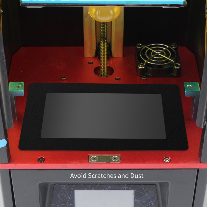 Black LCD Gasket 6.5 x 4.1in Protection from Resin Spill with Non-dust Cloths Compatible with Wanhao D7 Anycubic Photon Photon-S 5.5 Inch LCD Resin 3D Printer - Image 3
