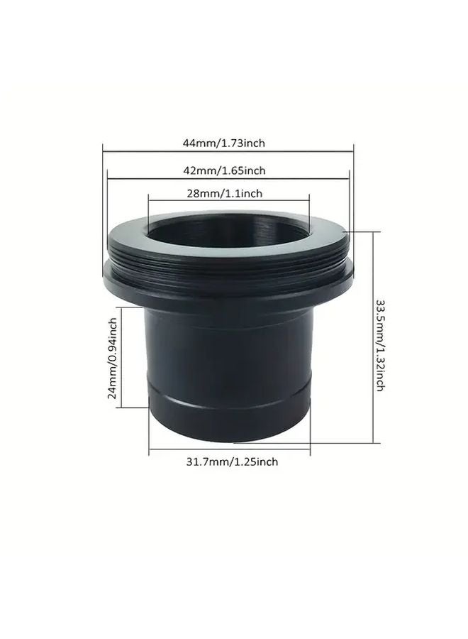 C Mount To 1 25 Inch Telescope Adapter Precision Durable Threaded Microscope Interface - Image 4
