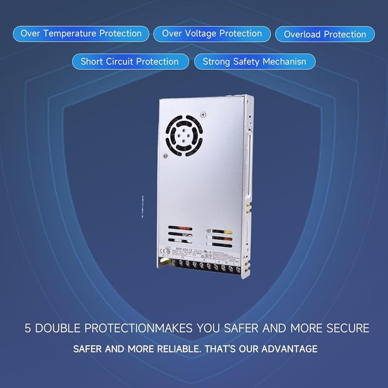 320W AC DC Power Supply 12V 26 7A Single Output with PFC for Industrial Automation - Image 3