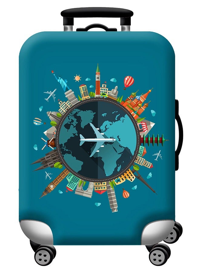 Tersely Travel Luggage Cover Spandex Suitcase Protector Washable Baggage Covers (for 18-30 inch luggage) Premium Elasticated Luggage Protector -Go Travel  - Image 1
