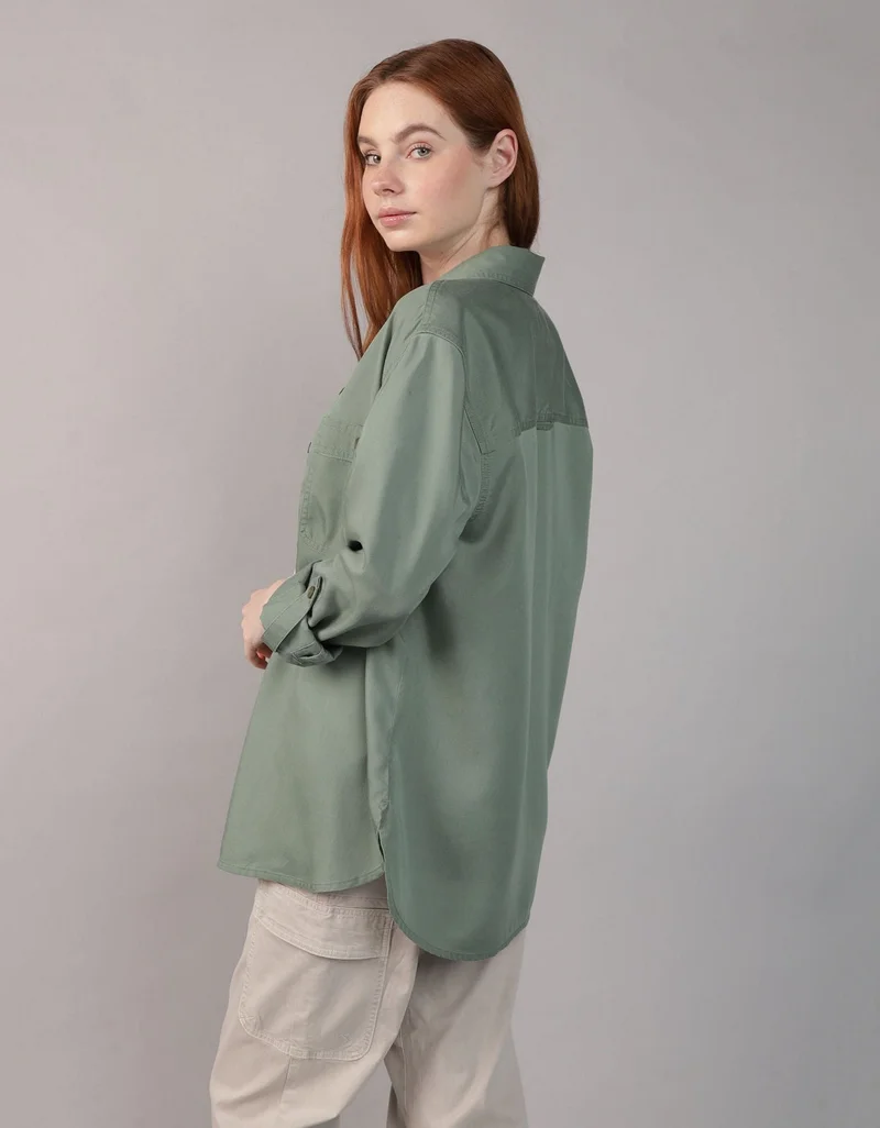 امريكان ايجل قميص بأكمام طويلة وأزرار من تشكيلة بستي