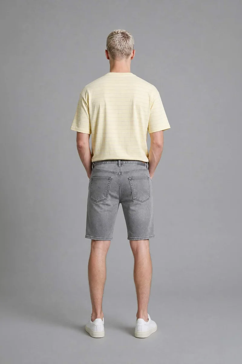 Defacto  Regular Fit Denim Bermuda Shorts for Men | Best Price UAE