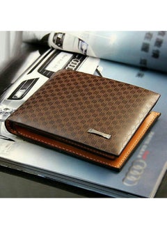 Pidengbao Credit Card Holder Bifold Wallet Brown  - Image 5