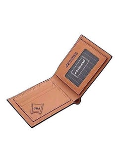 Pidengbao Credit Card Holder Bifold Wallet Brown  - Image 2