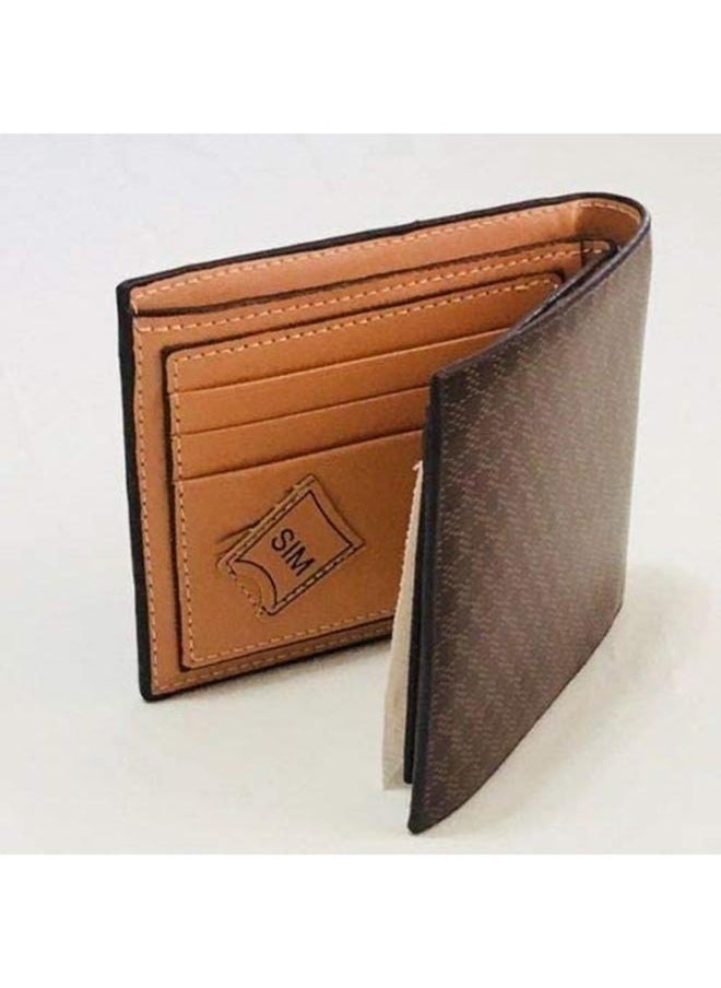 Pidengbao Credit Card Holder Bifold Wallet Brown  - Image 3