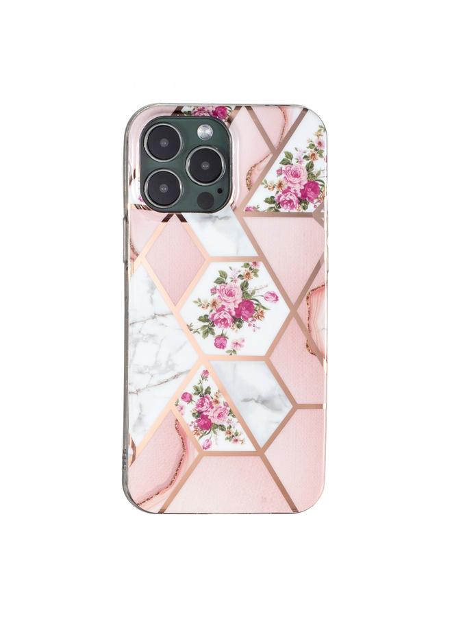 Zaboon Case For iPhone 13 Pro Max Electroplated Marble Pattern TPU Phone Case - Image 2