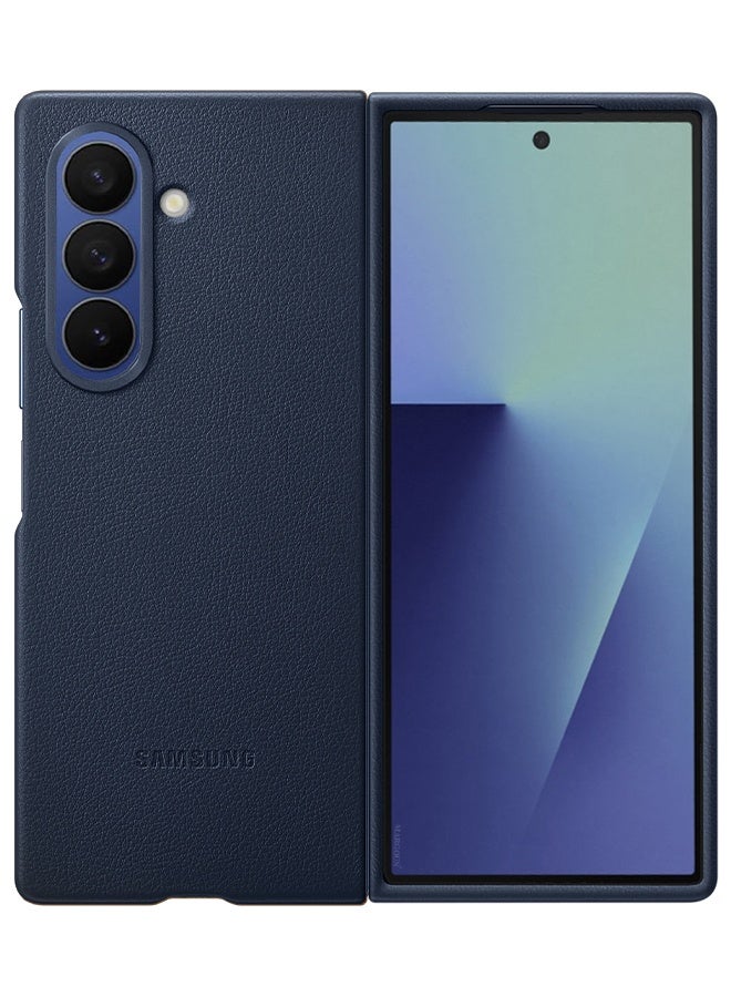 CATANES Leather Case Cover for Samsung Galaxy Z Fold 7, Kindsuit Case Slim and sleek - Dark Blue  - Image 4