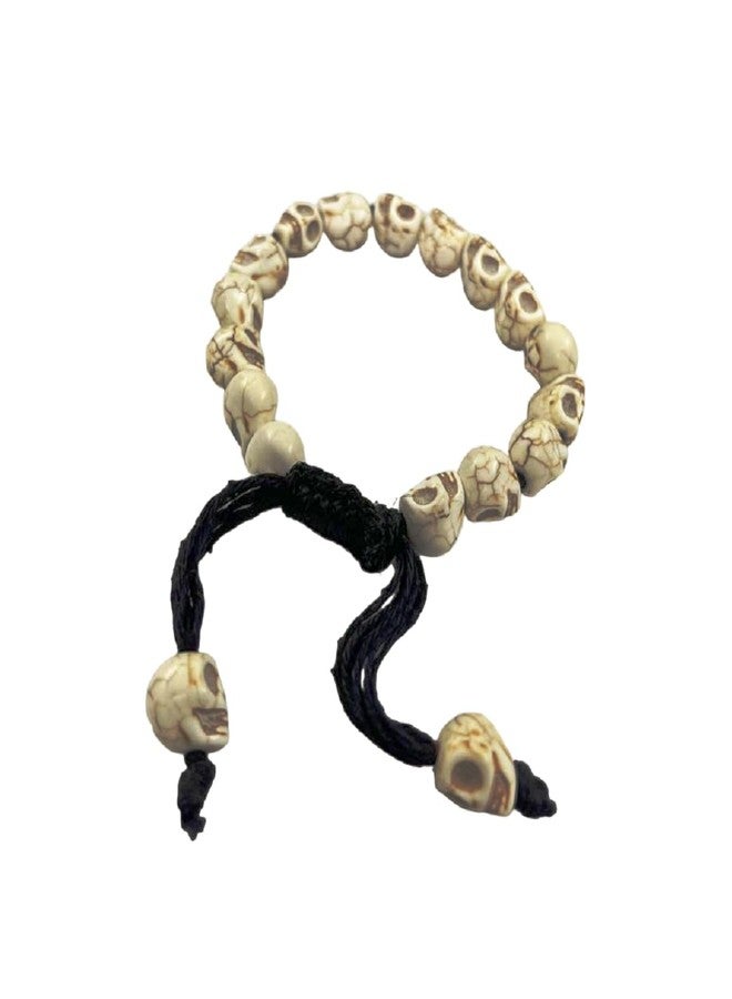 numeroastro Narmund | سوار خرز على شكل جمجمة للرجال والنساء (قابل للتعديل) (قطعة واحدة) - Image 1