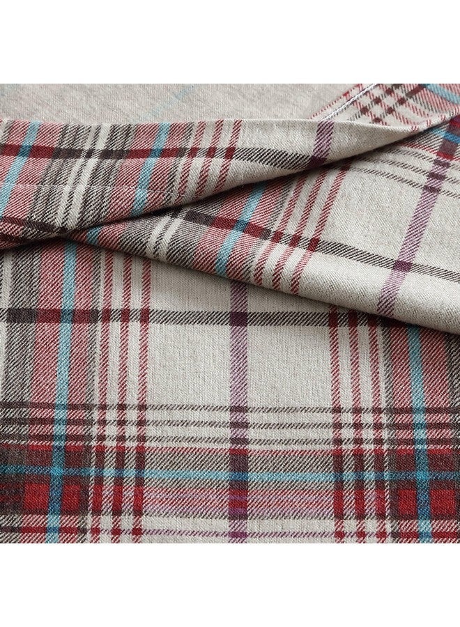 Eddie Bauer Eddie Bauer Mont Lake Plaid Flannel Sheet Set, Red, Full - Image 2