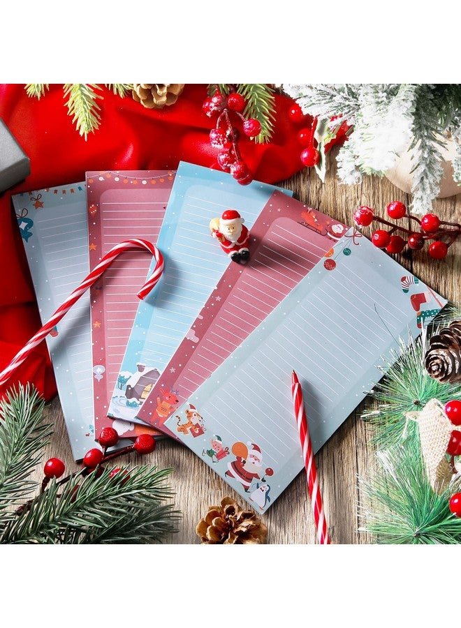 مينبلان مجموعة من 16 دفتر ملاحظات مغناطيسي من Meanplan لقائمة مهام الثلاجة وقائمة البقالة وقوائم التسوق ولوحات تصميم زهور الفاكهة بدون درزات للاستخدام في الحفلات (بأسلوب سانتا) - Image 4