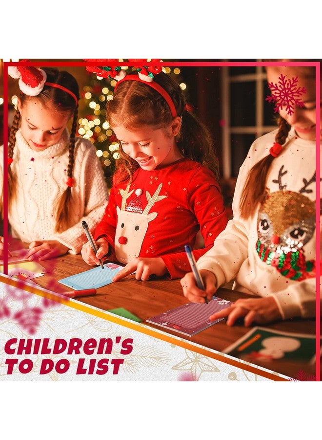 مينبلان مجموعة من 16 دفتر ملاحظات مغناطيسي من Meanplan لقائمة مهام الثلاجة وقائمة البقالة وقوائم التسوق ولوحات تصميم زهور الفاكهة بدون درزات للاستخدام في الحفلات (بأسلوب سانتا) - Image 2