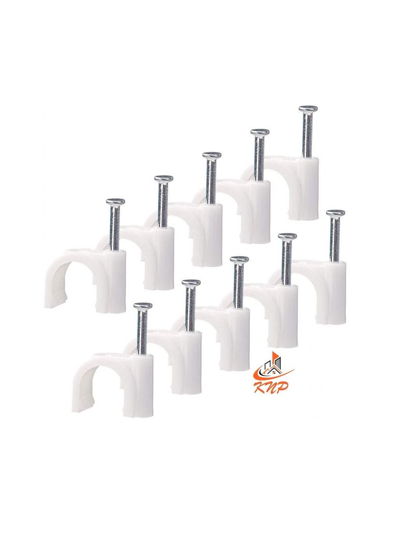 KNP Plastic Cable Wire Clip 16mm - 100pcs - Image 1