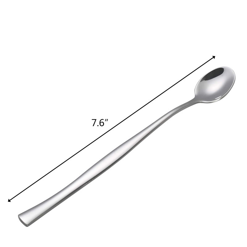 Xowine 12-Piece Long Tea Spoon  Stainless Steel Long Handle Spoons  F - Image 2