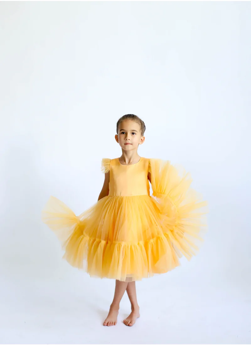 D'Daniela D' Daniela - Fluffy Semi Casual Mustard Yellow