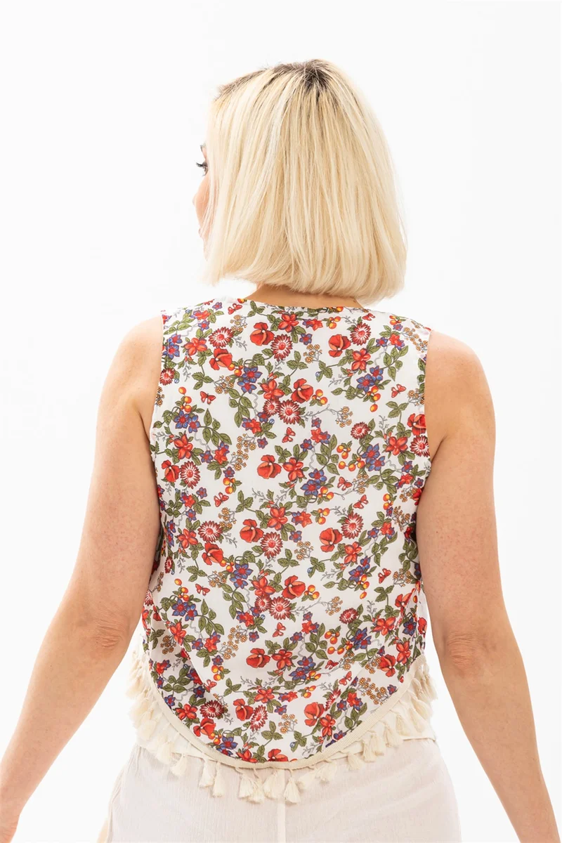Eliş Şile Bezi Authentic Voile Vest White 6165
