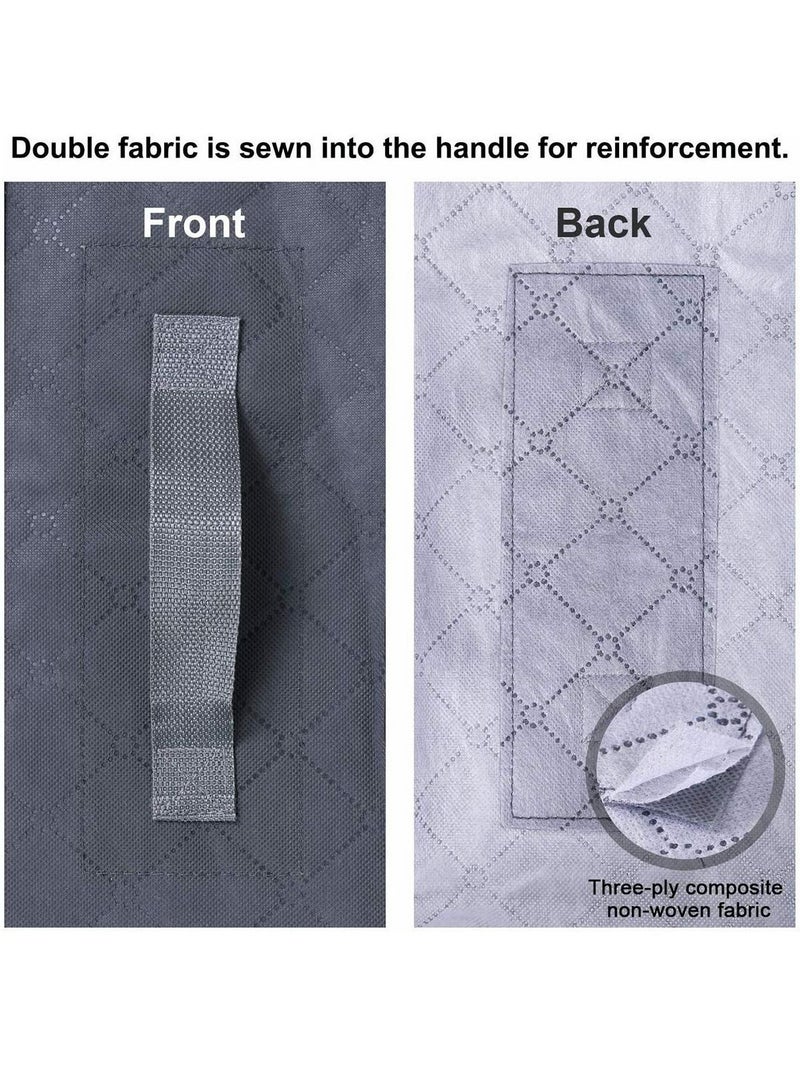 Y&D Storage bag Drawer Organizer Underbed Bag Reinforced Handle Upgrade Fabric for Comforters, Blankets, Bedding, Breathable Foldable 2 Pack - Image 3