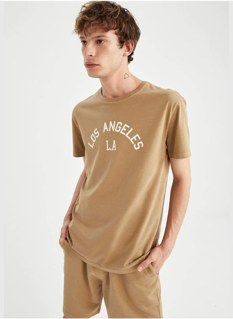 DeFacto Man Regular Fit Crew Neck T-Shirt