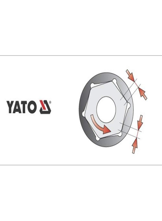 Yato YT-1209 Hexagonal Socket 16mm, Length 38mm for Wrench Set | CrV 50BV30 Chromium Satin Plated Steel | Home & Mechanical Tools | Industrial/Power Tool - Image 2