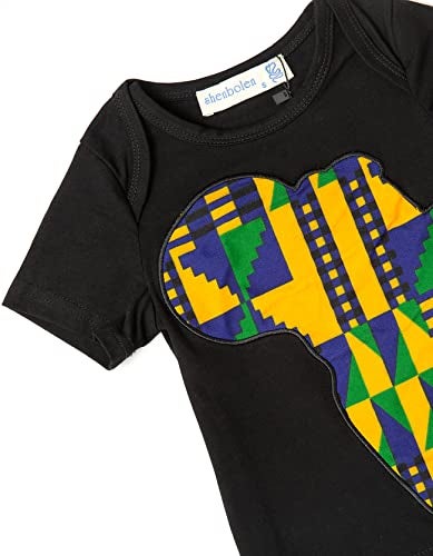 SHENBOLEN Baby Girl African Print Clothing Ankara Skirt Top Set(B,Large) - Image 4