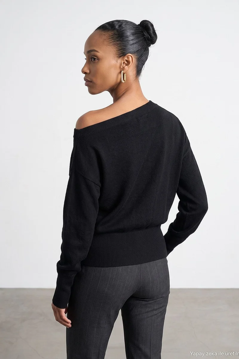 Dilvin Black DILVIN Women's Knit Sweater for Women | Best Price UAE