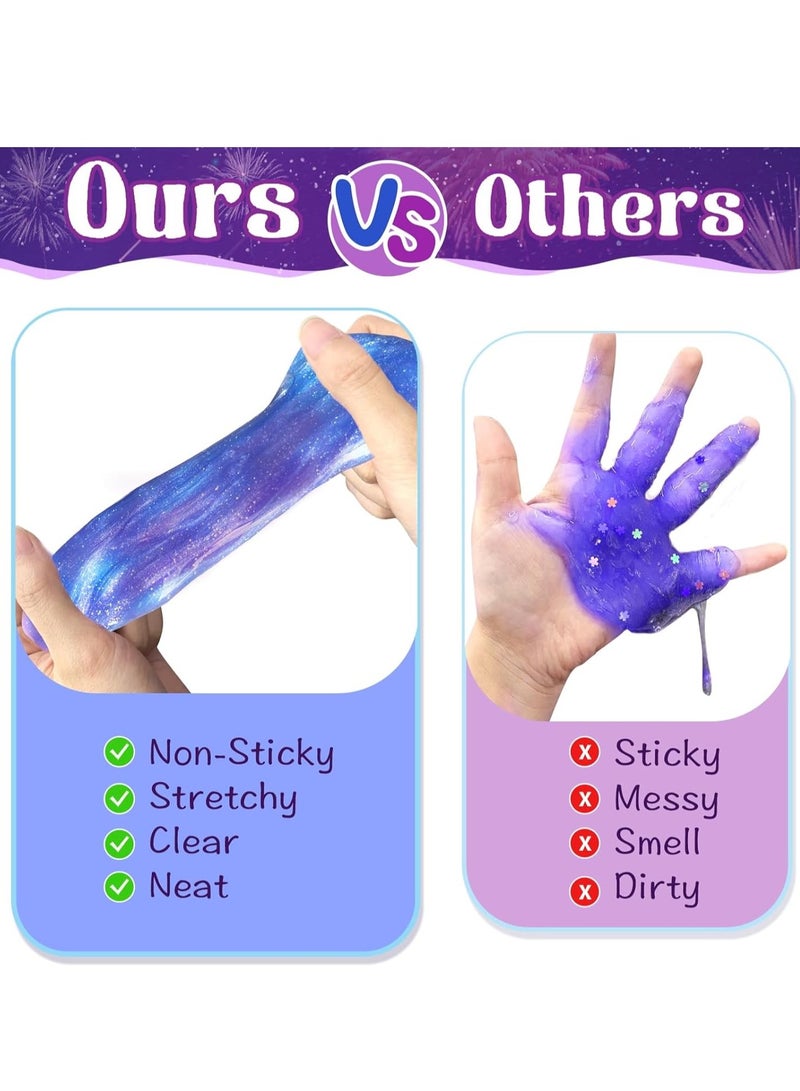 CALL PLAY Galaxy Slime Kit 36pack for Party Favors,  Soft and Non-Sticky, Birthday Gifts for Girl Boys, Stress Relief Slime Bulk - Image 2