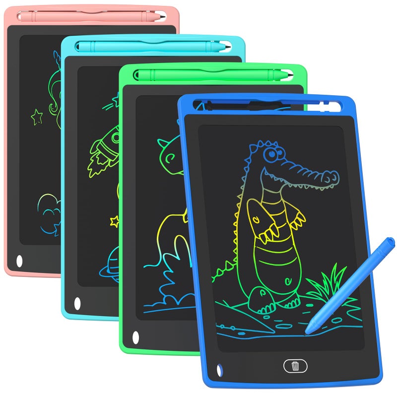 TQU 4 Pack LCD Writing Tablet for Kids 85 Inch Colorful Doodle Board Drawing Tablet Educational Learning Toys Birthday Gifts for Boys Girls Age 3 4 5 6 7 8 - Image 2