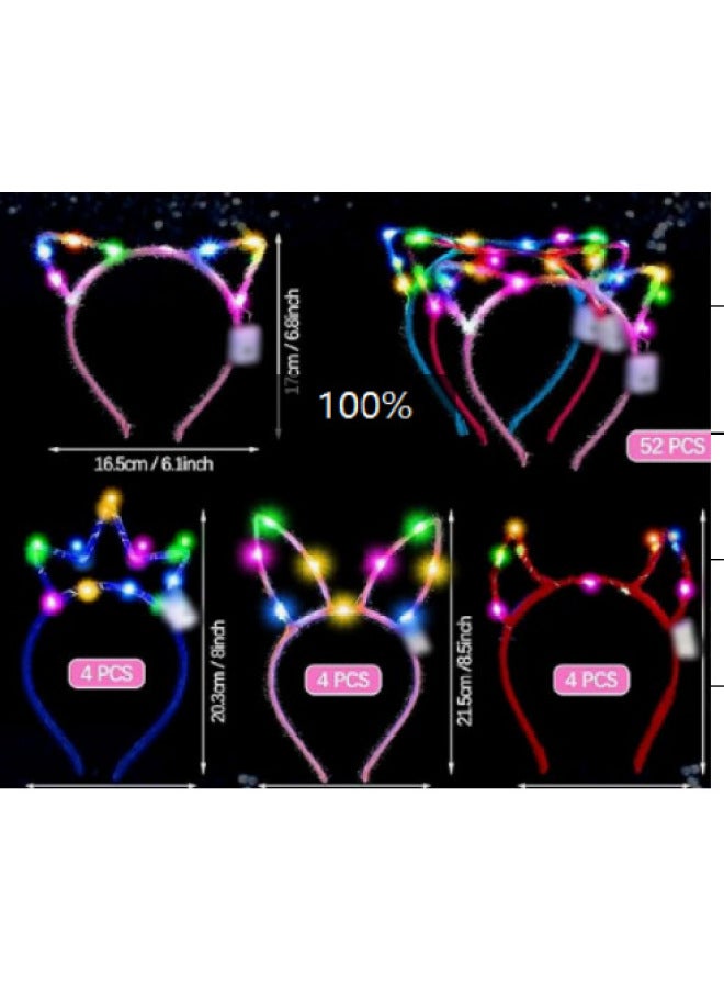 Special For Double Screw Compliance Colorful Luminous Headwear Spring Outing Scenic Spot Tourism Photo Show Stall Hot Headwear 