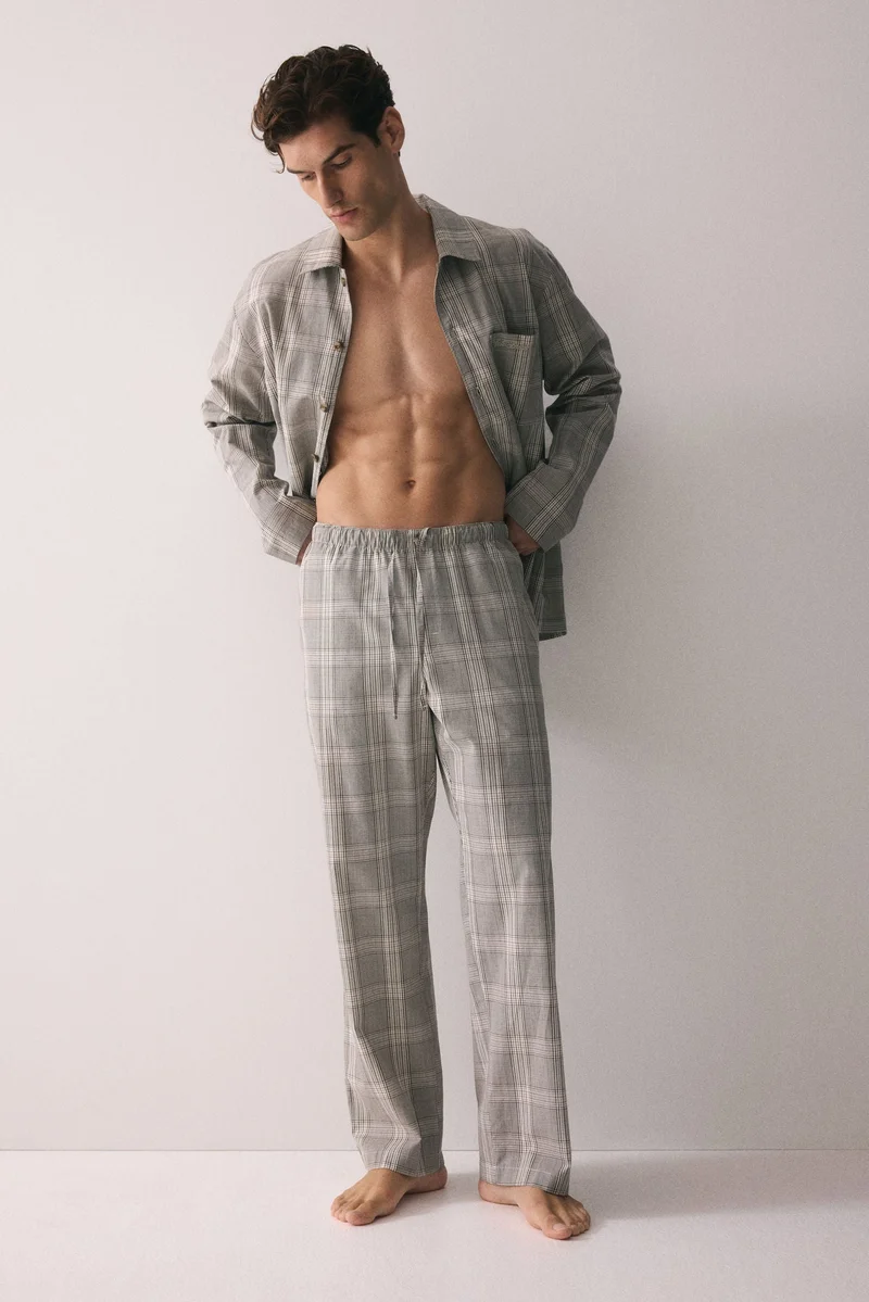 H&M Poplin pyjama shirt and bottoms